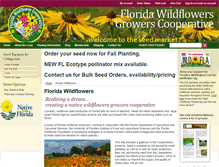 Tablet Screenshot of floridawildflowers.com